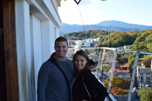 Dan and I at the top of Odawara Castle! 
