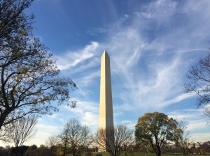 The Washington Monument. 